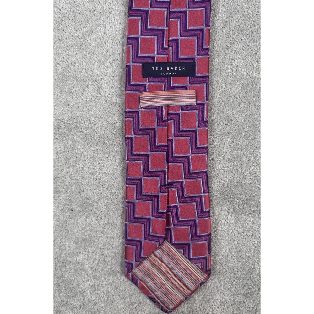 Ted‎ Baker London Men's Geometric Italian Silk Tie Multicolored